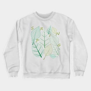 Spring Leaves at Daylight Crewneck Sweatshirt